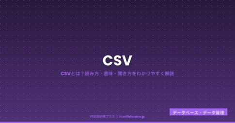 CSV（読み方・意味）