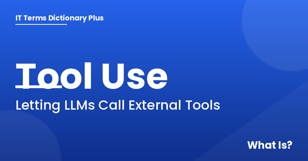 Tool Use - featured image